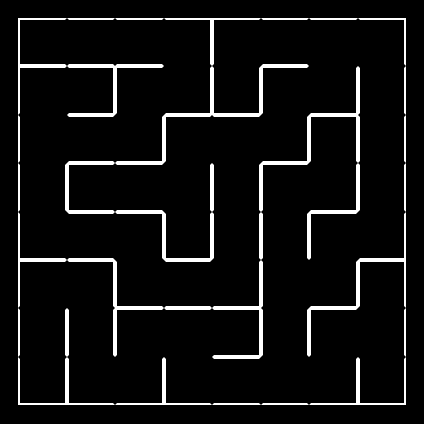 A small ascii-art maze